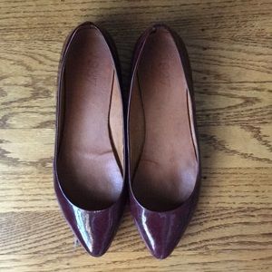 Madewell Patent Leather Pointed Toe Flats
